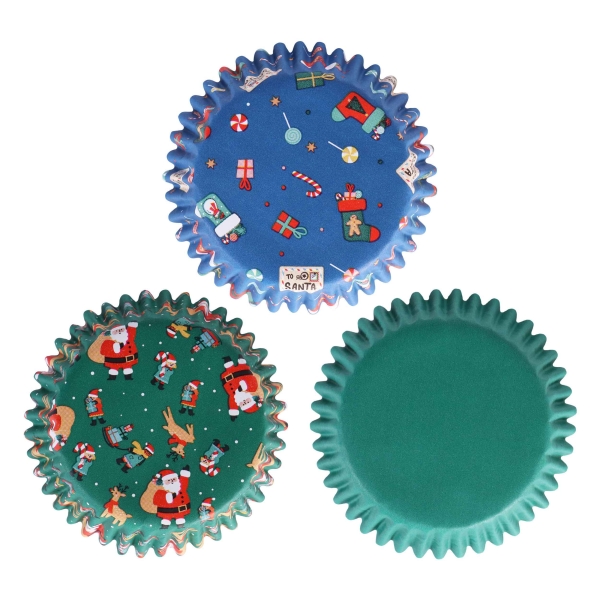 Cupcake Baking Cases - Santa Mix